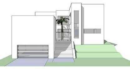 boceto casa moderna 6 habitaciones, imagen casa del caribe