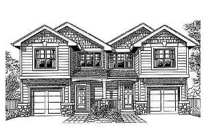 duplex estilo simetrico, duplex doble, boceto de duplex