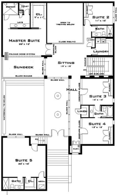 planos de casas con 6 dormitorios