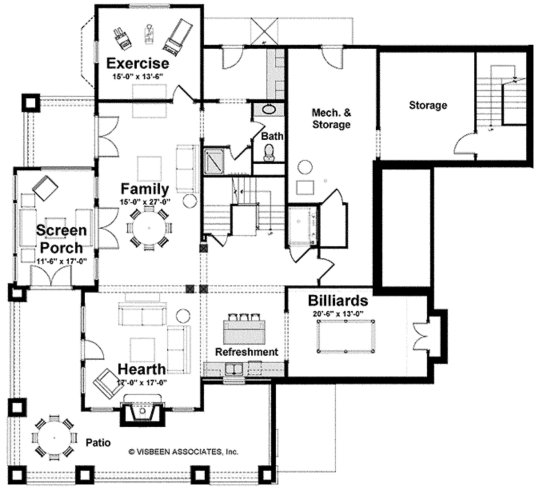 plano de 5 habitaciones, plano de casa de 5 dormitorios