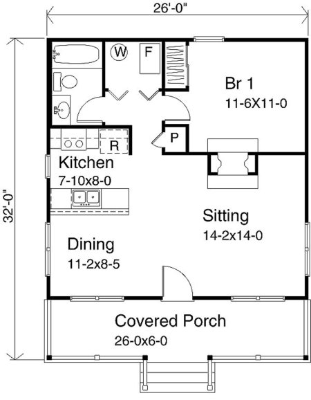 plano de casa sencilla