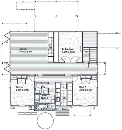 plano de casa terreno inclinado, plano de casa terreno en pendiente