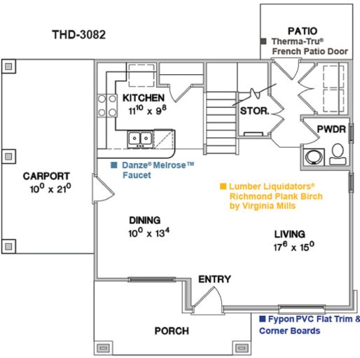 plano primer nivel de casa moderna, plano planta baja, plano nivel bajo