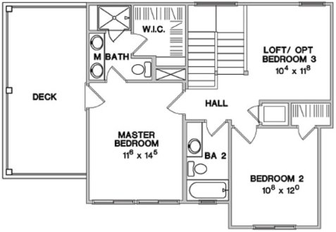 segundo nivel casa moderna, plano planta alta casa moderna, planos de casas gratis