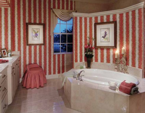 baño con cuadros, baño decorado, diseño de baños