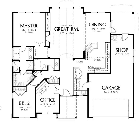 plano de Bungalow