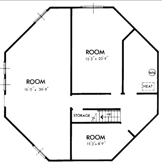 planta alta casa en la costa, plano de casa exagonal 