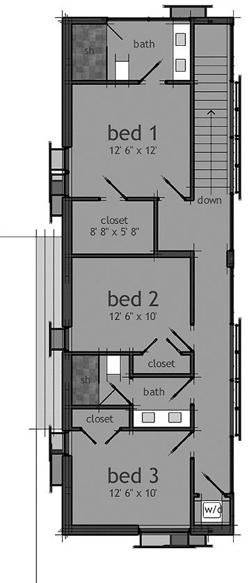 Plano Casa Moderna, plano de casa de colores