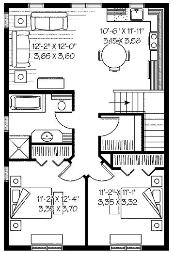 planta alta duplex, duplex dos niveles, planos de duplex modernos