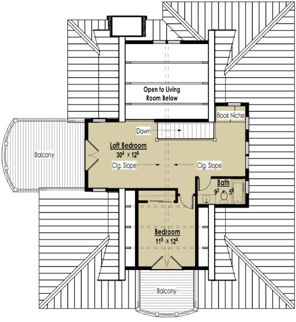 plano de casa planta alta, plano de casa nivel superior