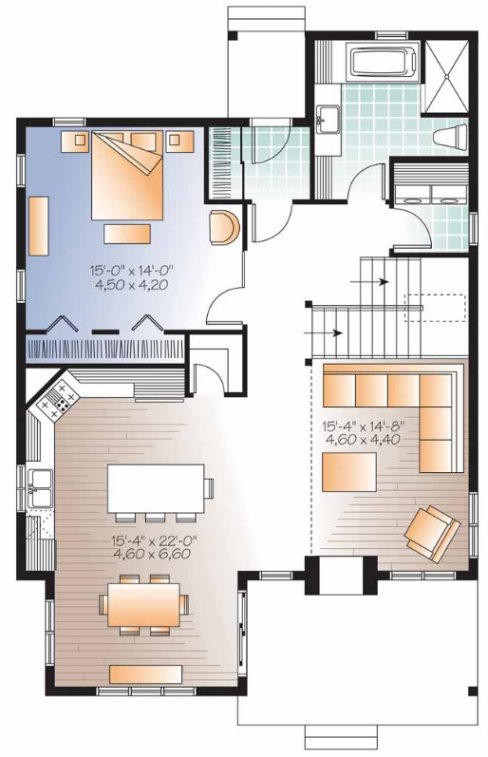 planta baja casa colonial, plano planta baja, plano primer nivel