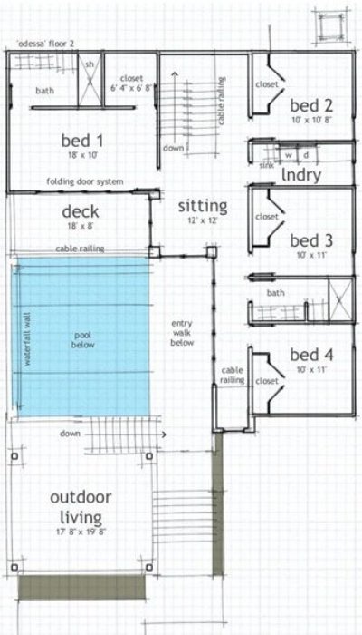 plano de casa 2 pisos, planta alta plano 2 pisos, plano casa segundo nivel