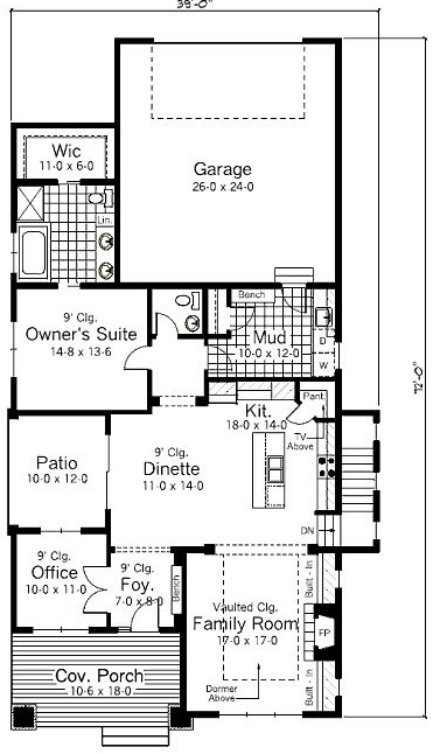 plano de casa pequeña, plano vivienda pequeña, plano de casa chica