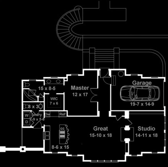 plano de casa pequeña, plano casa 1 planta pequeña, plano casa 1 nivel pequeña