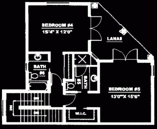 planta alta casa de lujo, plano de casa country, plano de vivienda de lujo