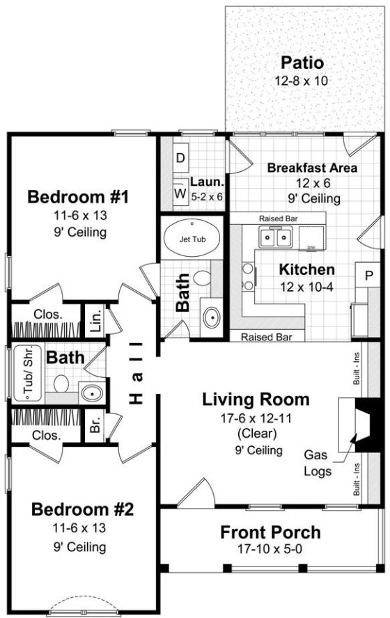 plano casa 8 x 20, plano de vivienda 8 x 20, plano de casas 20 x 8