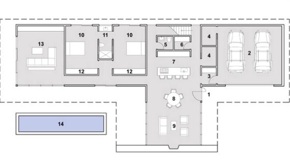 primer nivel plano casa ecológica, primer nivel plano vivienda ecológica