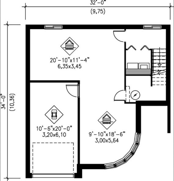 plano casa planta baja, planta baja del plano de casas