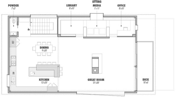 plano casas terreno en pendiente