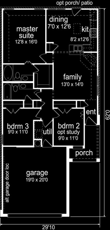 planos casas pequeñas con cochera, plano casa pequeña