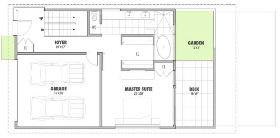 planos de casas terrenos en pendiente