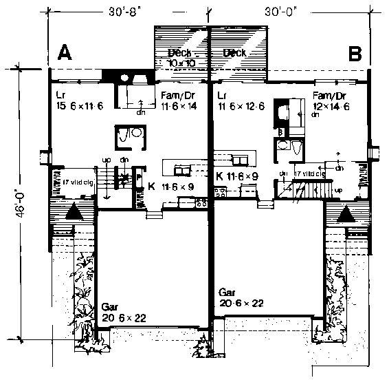 plano planta baja duplex