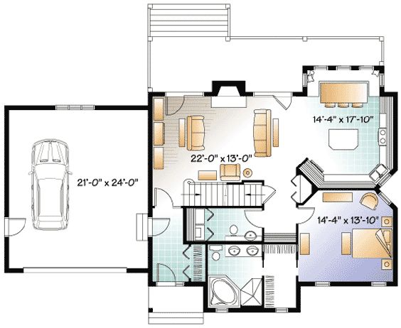 plano de casa canadiense, planos viviendas canadienses