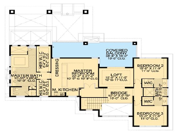 plano de casa planta alta