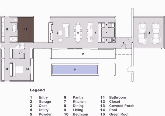 plano casa tres dormitorios