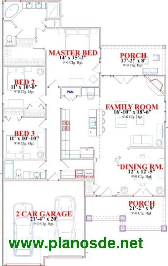 plano casa grande 1 planta, plano casa amplia