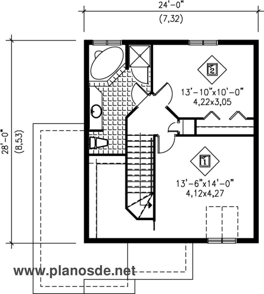 plano casa lila, plano casa de colores