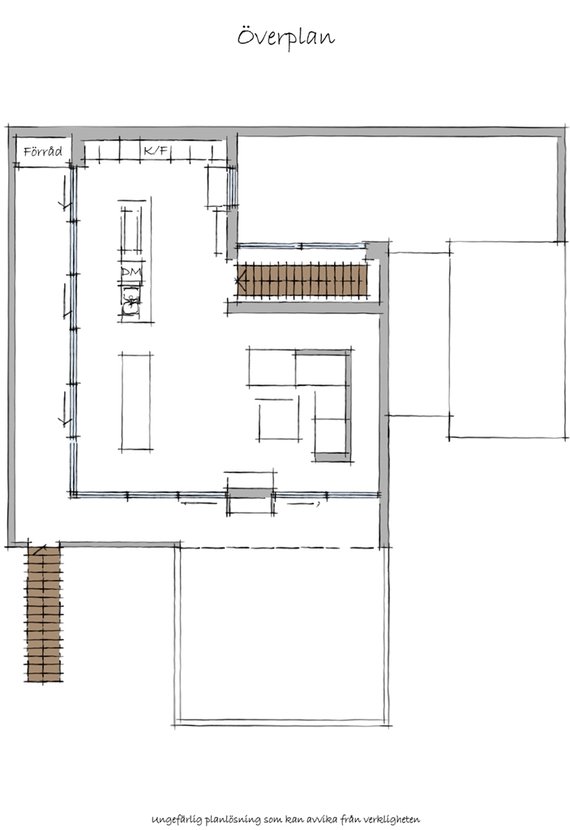 planta alta casa moderna