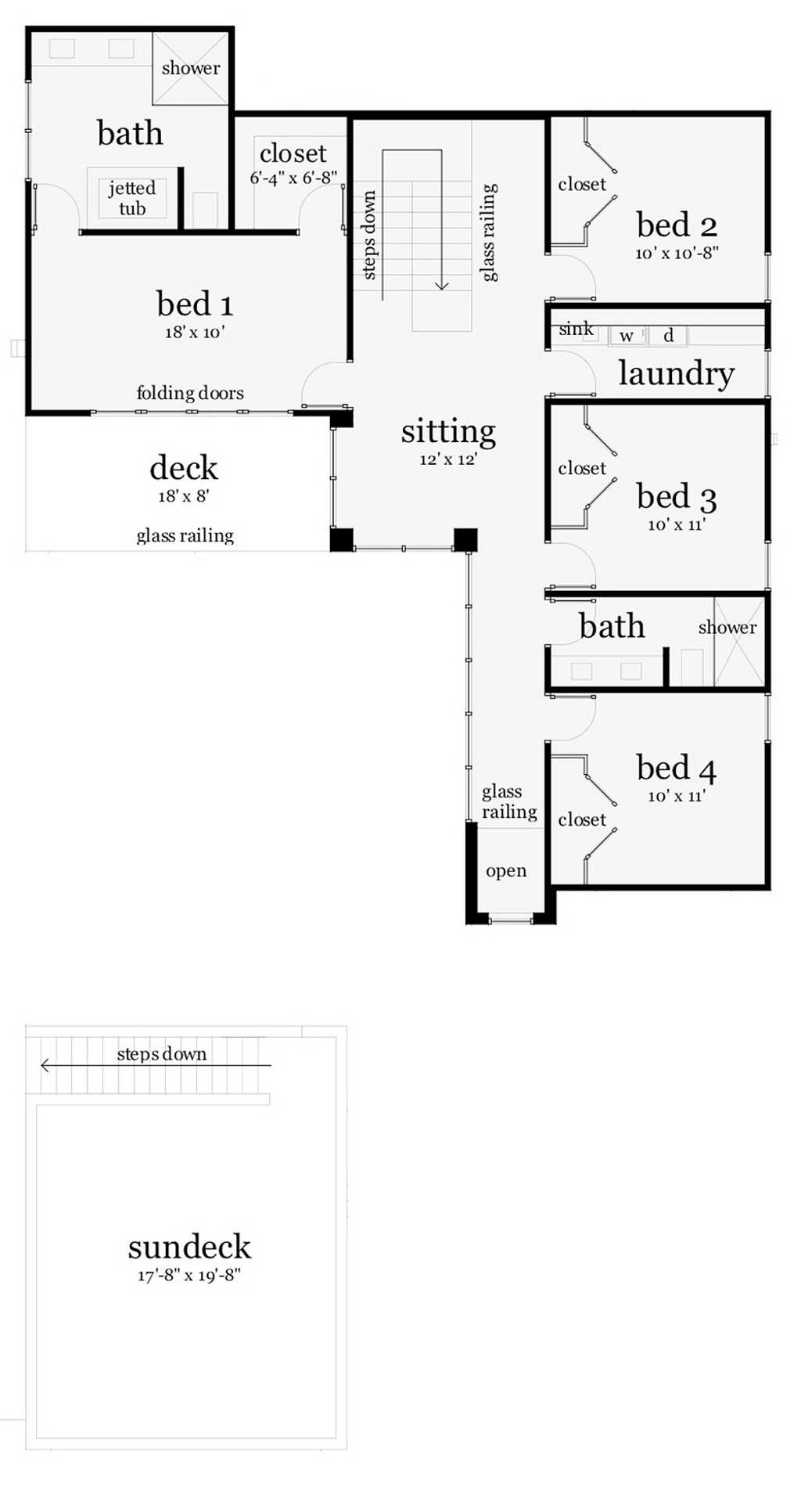 planta alta plano de casa moderna, plano de casa