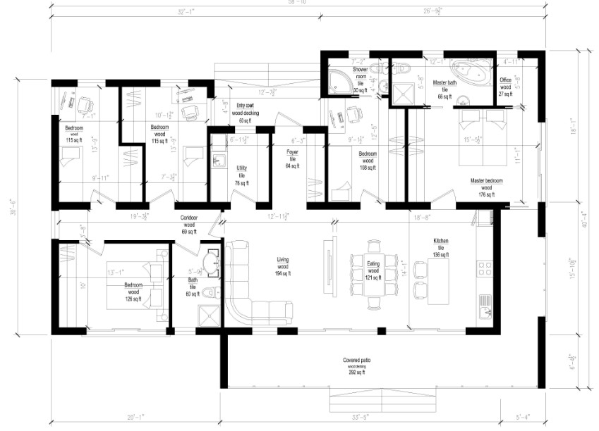 plano de casa sobre piolotines, plano casa pilotes