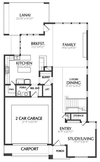 planta baja plano casa