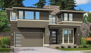 modelado 3d fachada de casa