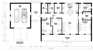 plano de casa 1 piso