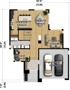 planos de casas moderna 2018, planos de casas con medidas, planos de viviendas en metros