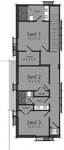Plano Casa Moderna, plano de casa de colores