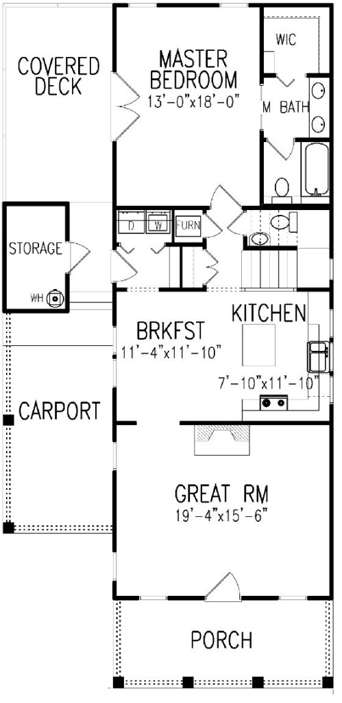 plano de Chalé estilo neoclásico – Planos de Casas Gratis