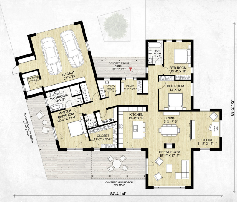 plano casa moderna, planos modernos