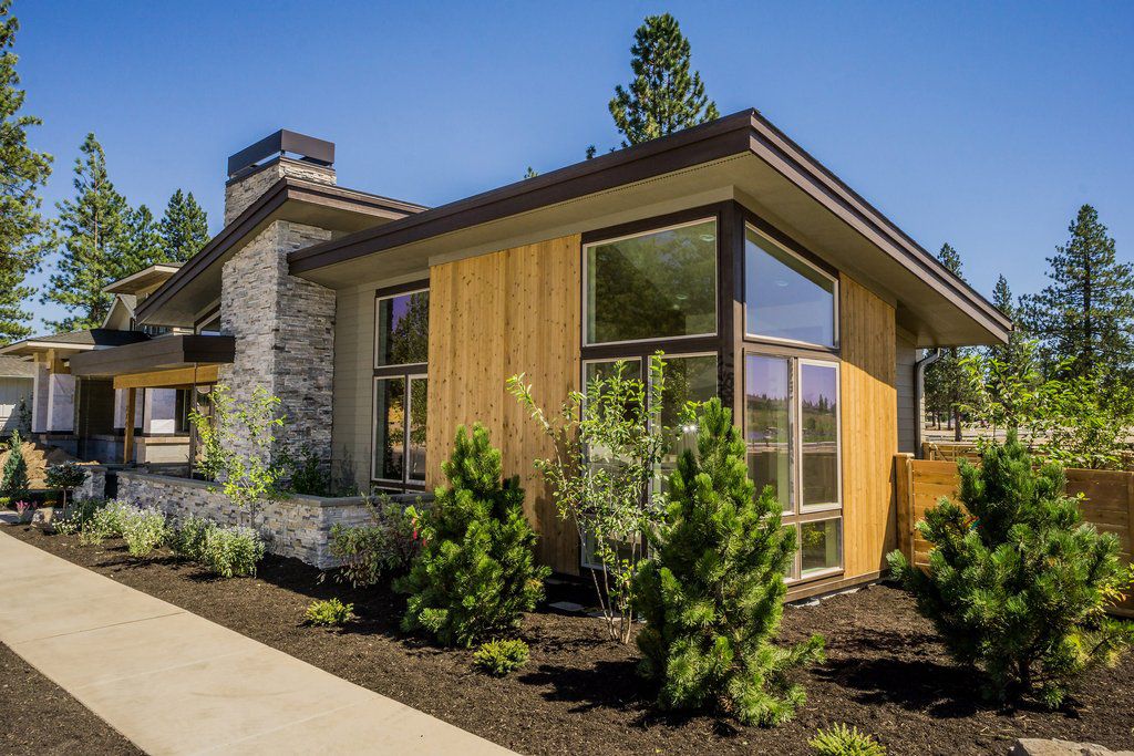 revestimiento madera casa de un piso – Planos de Casas Gratis