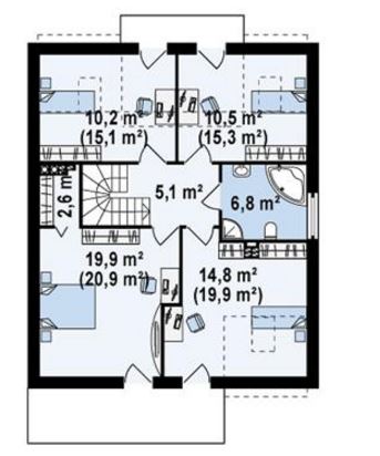 plano de casa dimensiones en metros, planos de casas