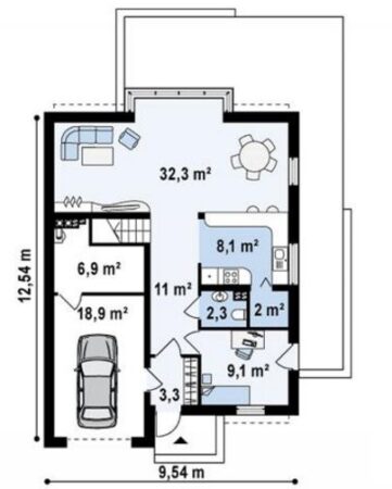 plano de casa 10x15, plano de casa medidas en metros